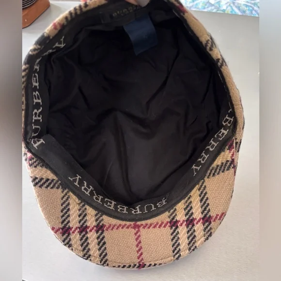 Burberry wool Nova Check cap S - Picture 3 of 12